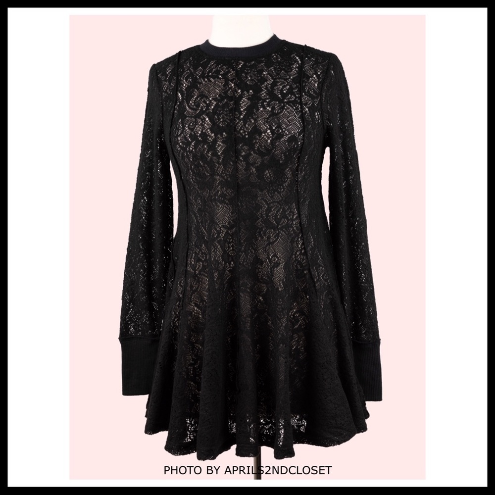 FREE PEOPLE BOHO TUNIC FLOWY A-LINE MINI DRESS A3C - Picture 5 of 16